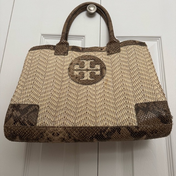 Tory Burch Brown and Cream Tote Bag - Picture 6 of 6